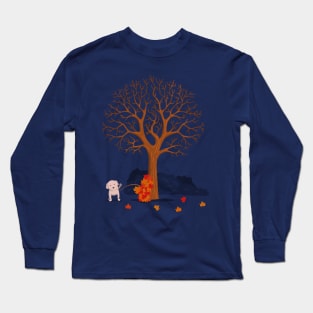 the fall and dog Long Sleeve T-Shirt